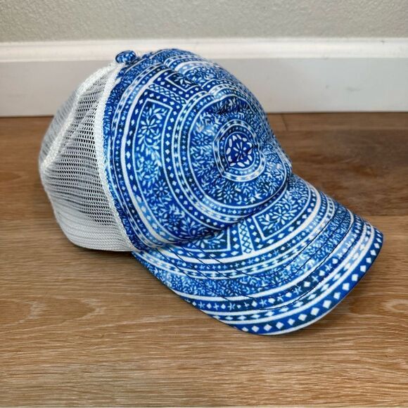 Billabong Blue Printed Mesh Snapback Women’s Hat - Picture 3 of 11